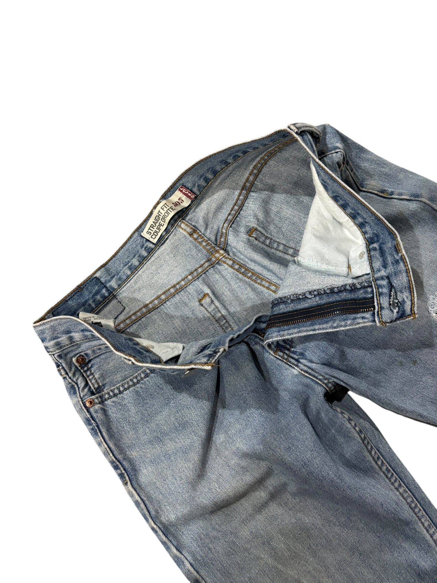 Vintage Levi's 505 Distress Light Wash Denim Pants