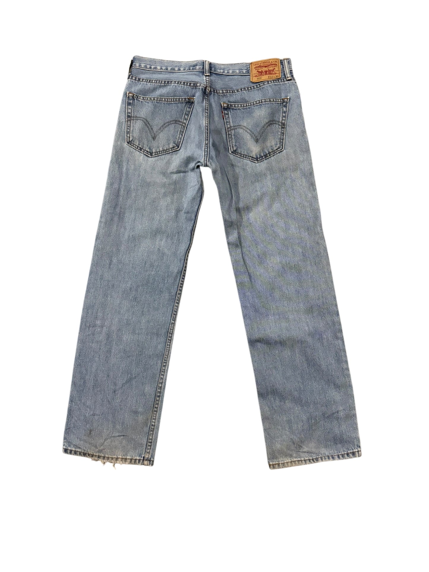 Vintage Levi's 505 Distress Light Wash Denim Pants
