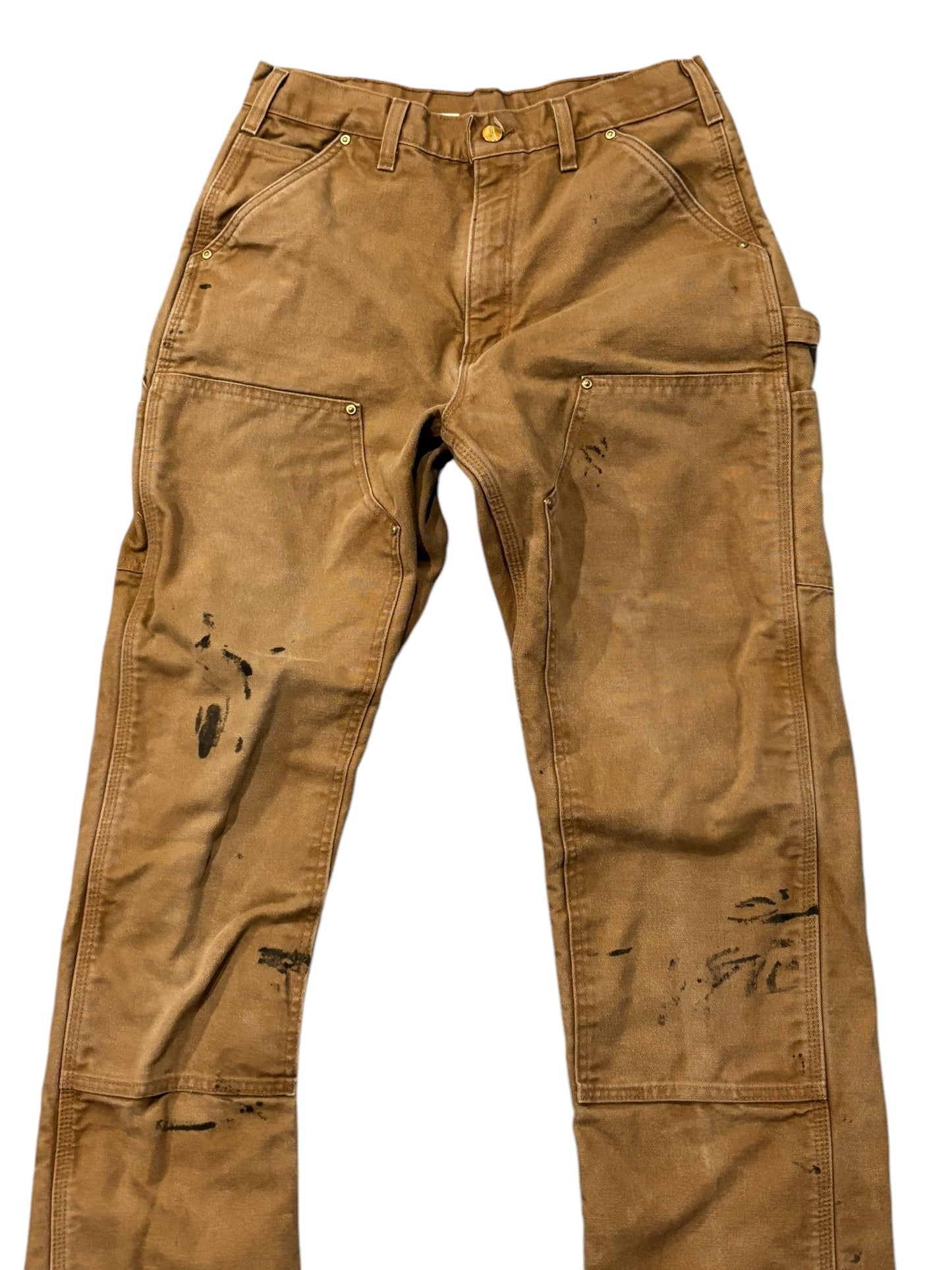 Vintage Lined Carhartt Double Knee Pants Sand Brown