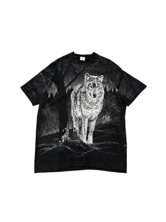 Vintage AOP Wolf Tee