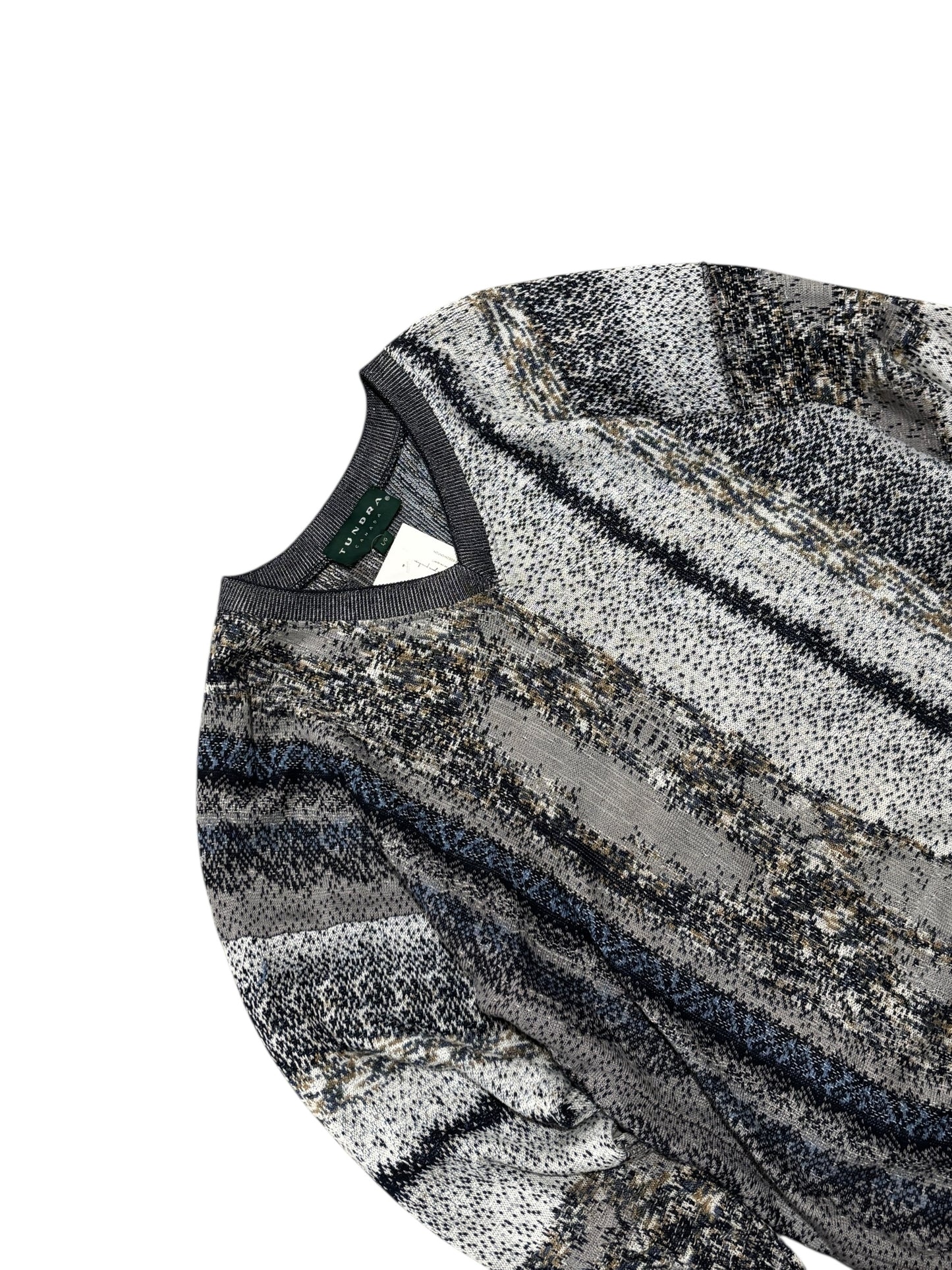 Vintage Tundra Knit V-Neck Sweater