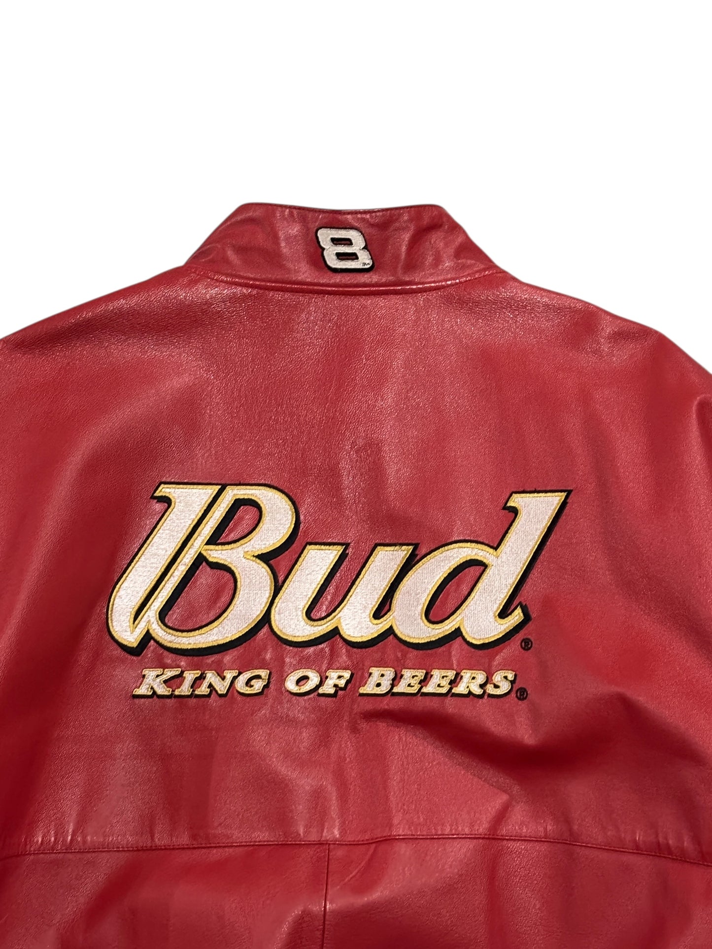 Vintage Chase Authentics "Bud King Of Beers" Racing Leather Jacket