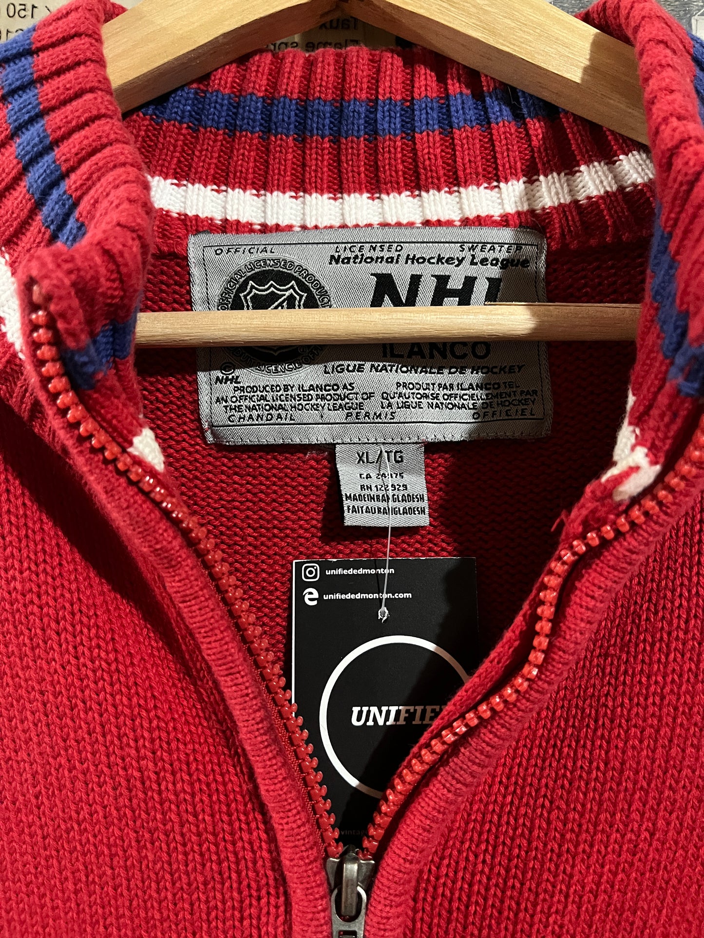Vintage NHL Montreal Canadiens Knitted Sweater