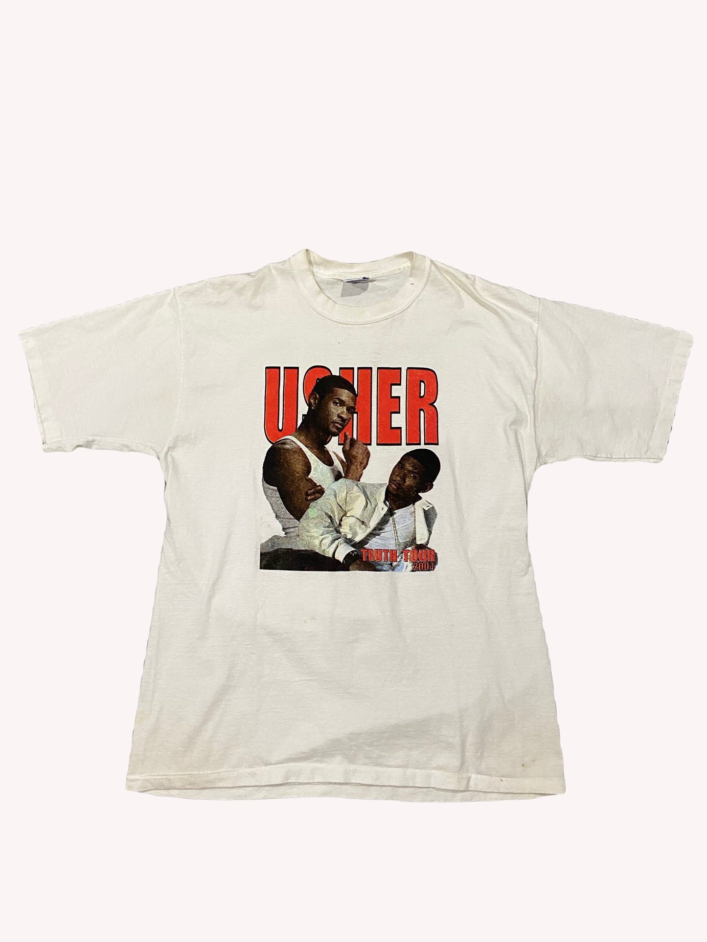 Usher x Kanye 2004 Tour Vintage Tee White