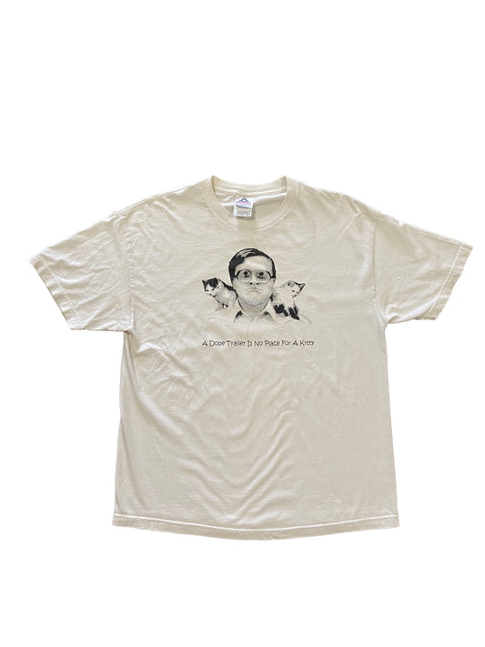 Vintage Trailer Park Boys "Dope Trailer Is No Place For Kitty" Tee White