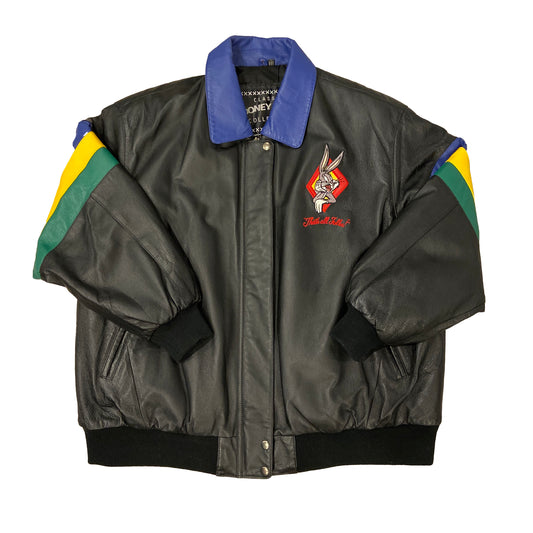 Vintage 90's Looney Tunes Leather Jacket