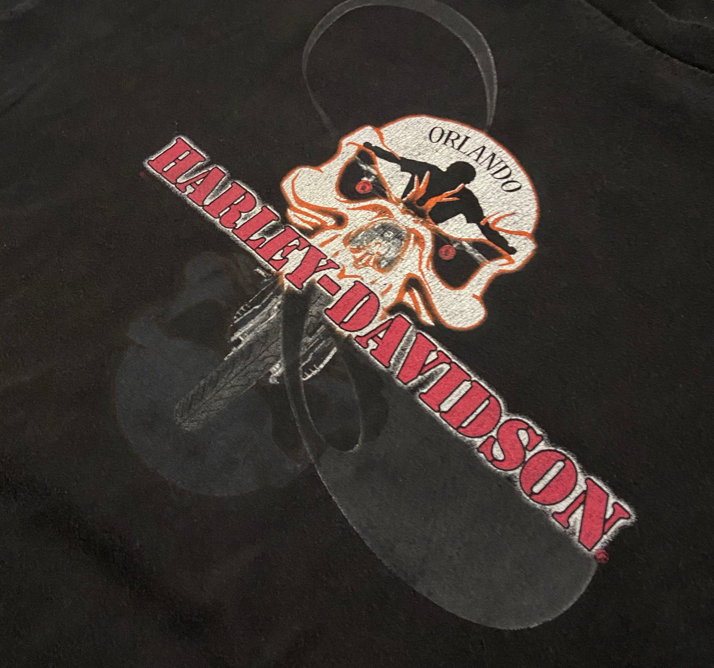 Vintage Harley Tee Dark Grey