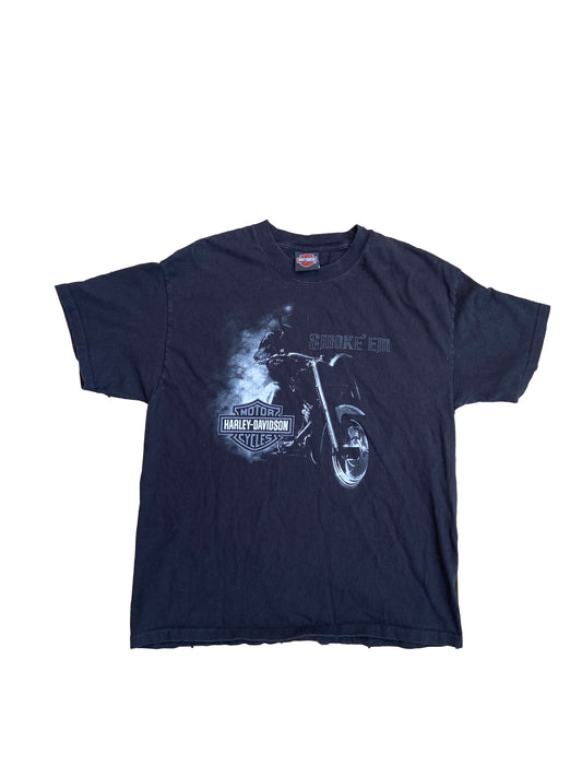 Vintage Harley Davidson "Gasoline Alley" Tee Black