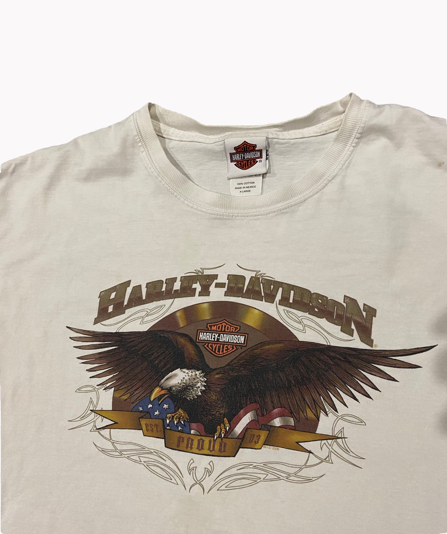 Vintage Harley Davidson Tee White