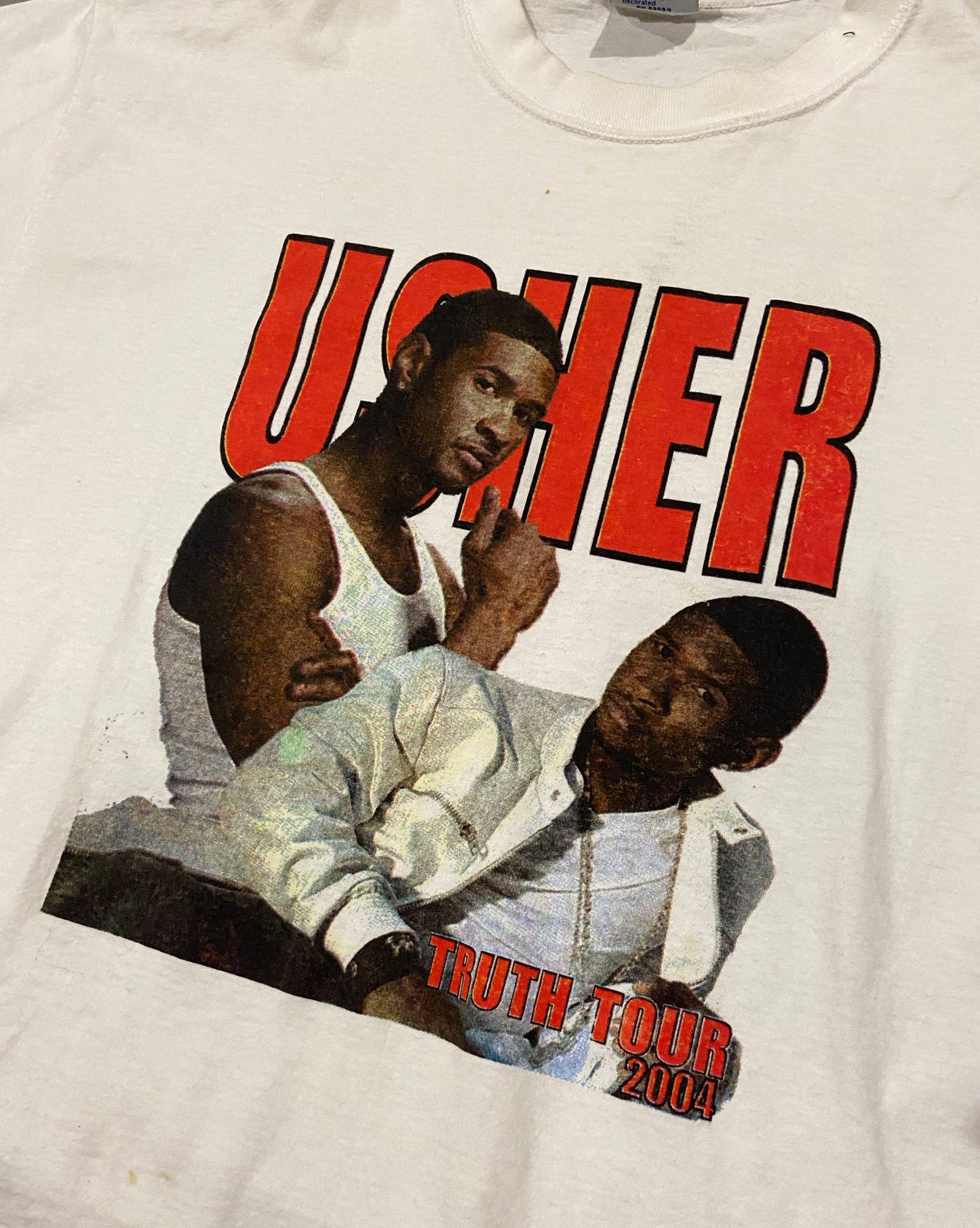Usher x Kanye 2004 Tour Vintage Tee White