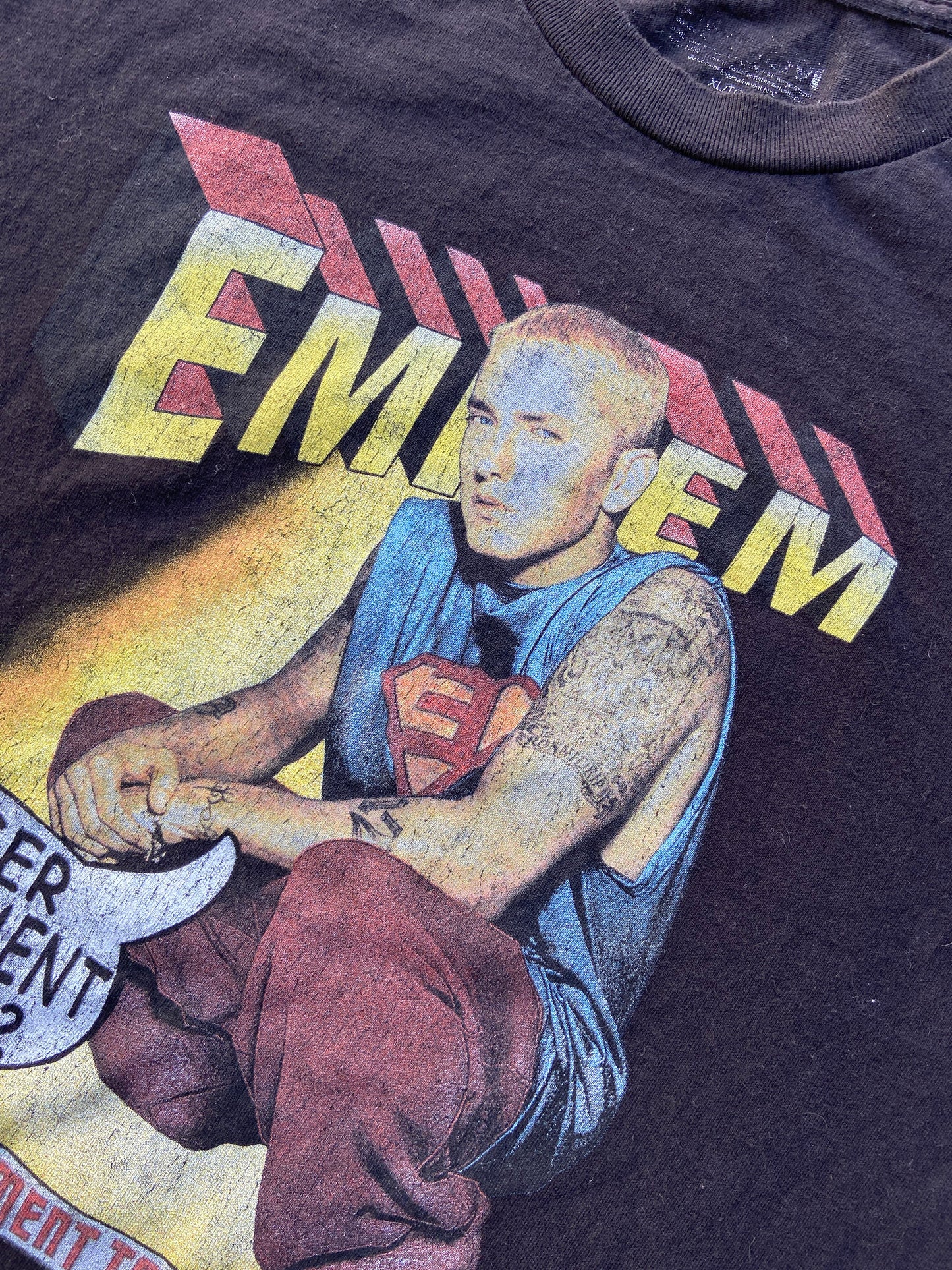 Rare Vintage 2002 Eminem Anger Management Tour Tee Black
