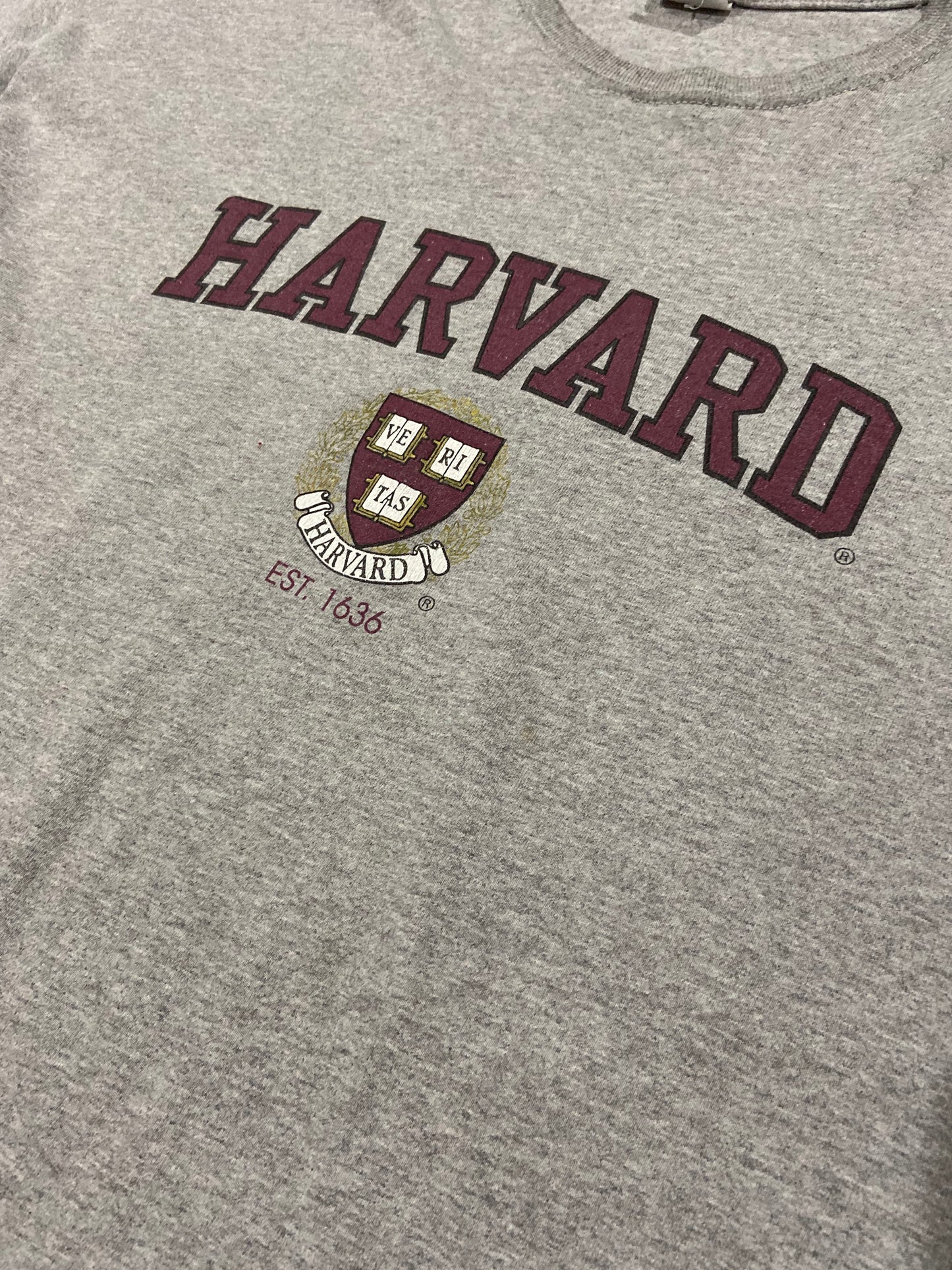 Vintage Harvard Tee Grey