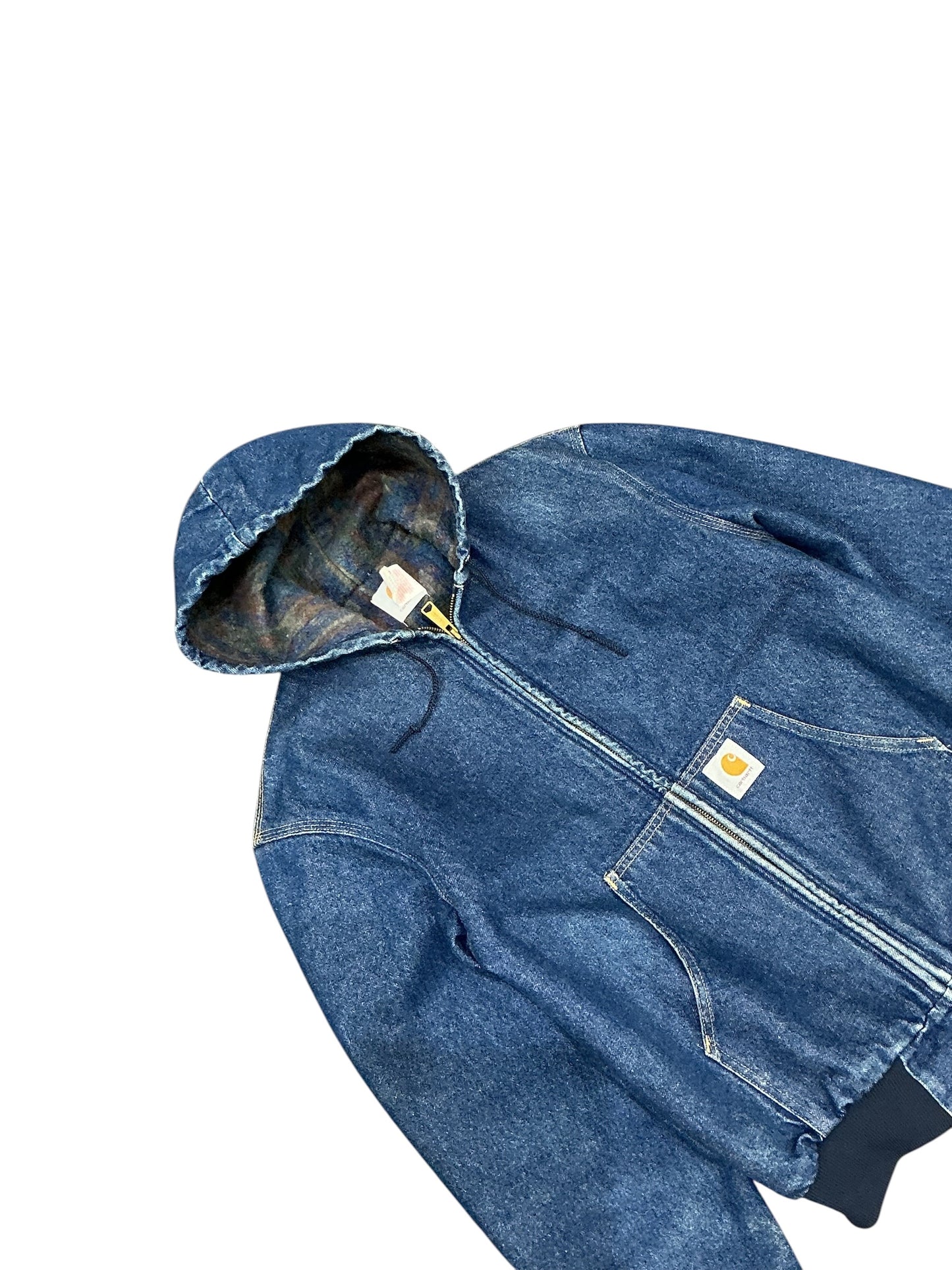 Vintage Hooded Carhartt Denim Jacket