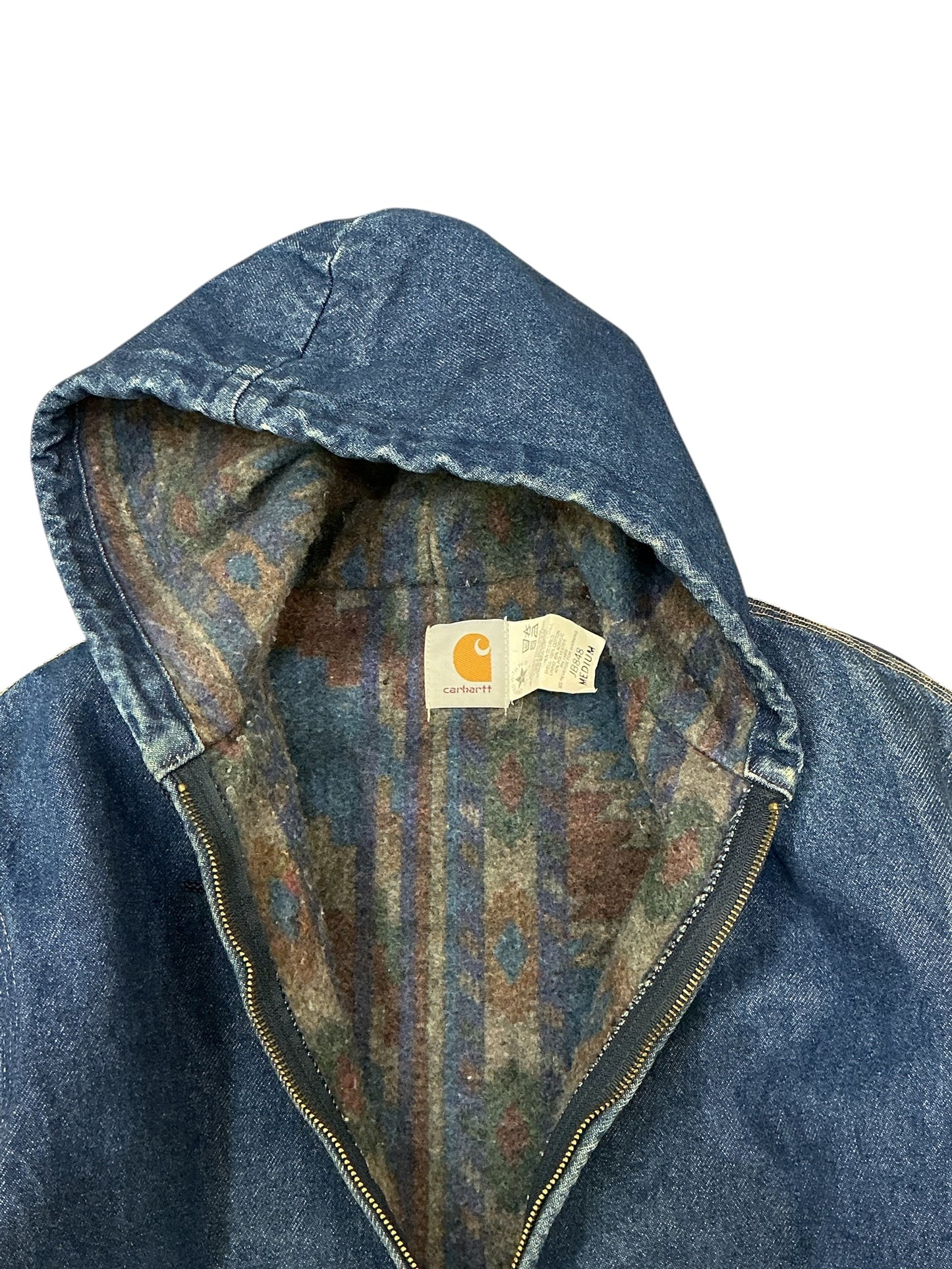 Vintage Hooded Carhartt Denim Jacket