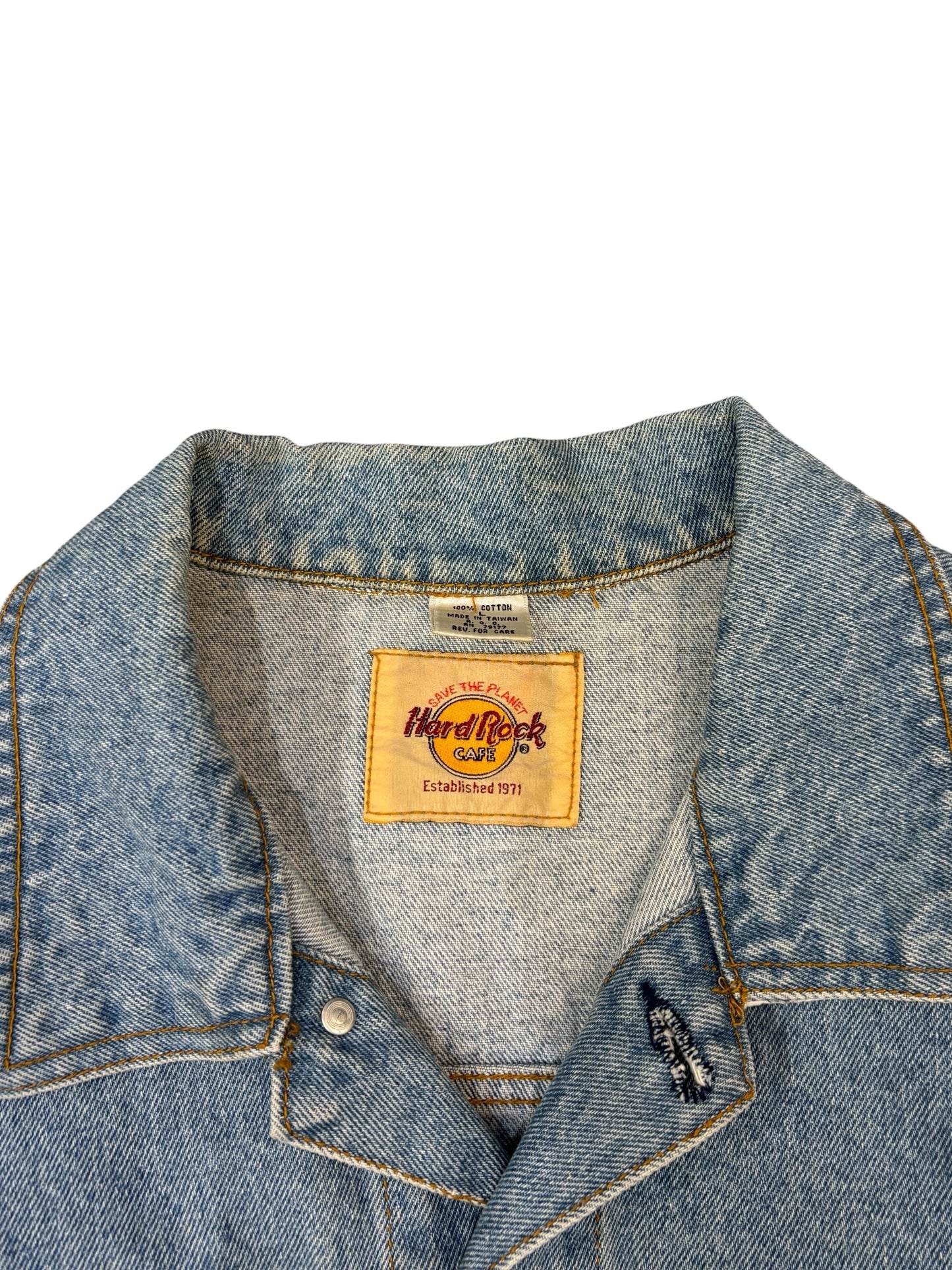 Vintage Planet Hollywood "Paris" Denim Jacket