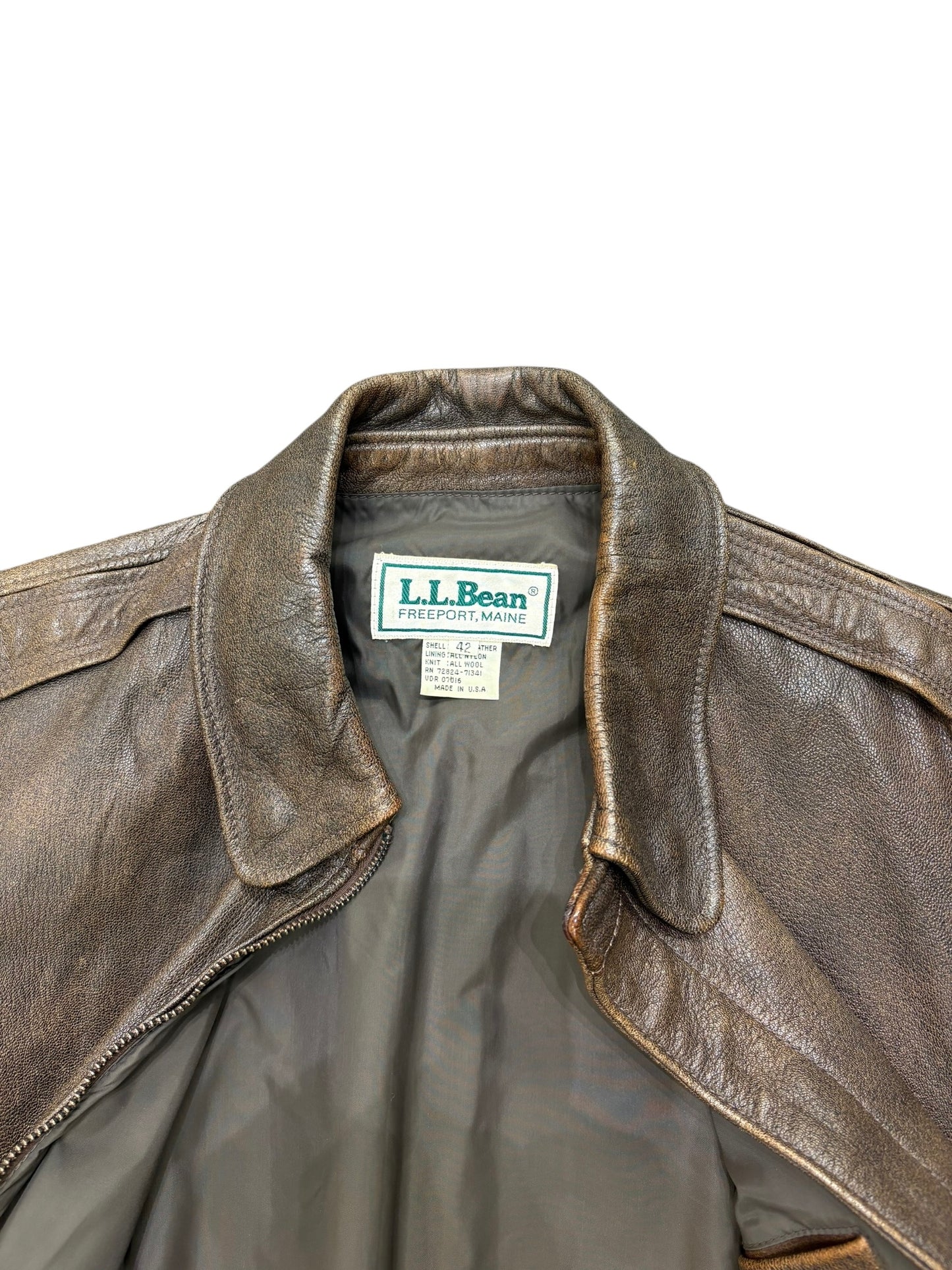 Vintage LL Bean Leather Jacket