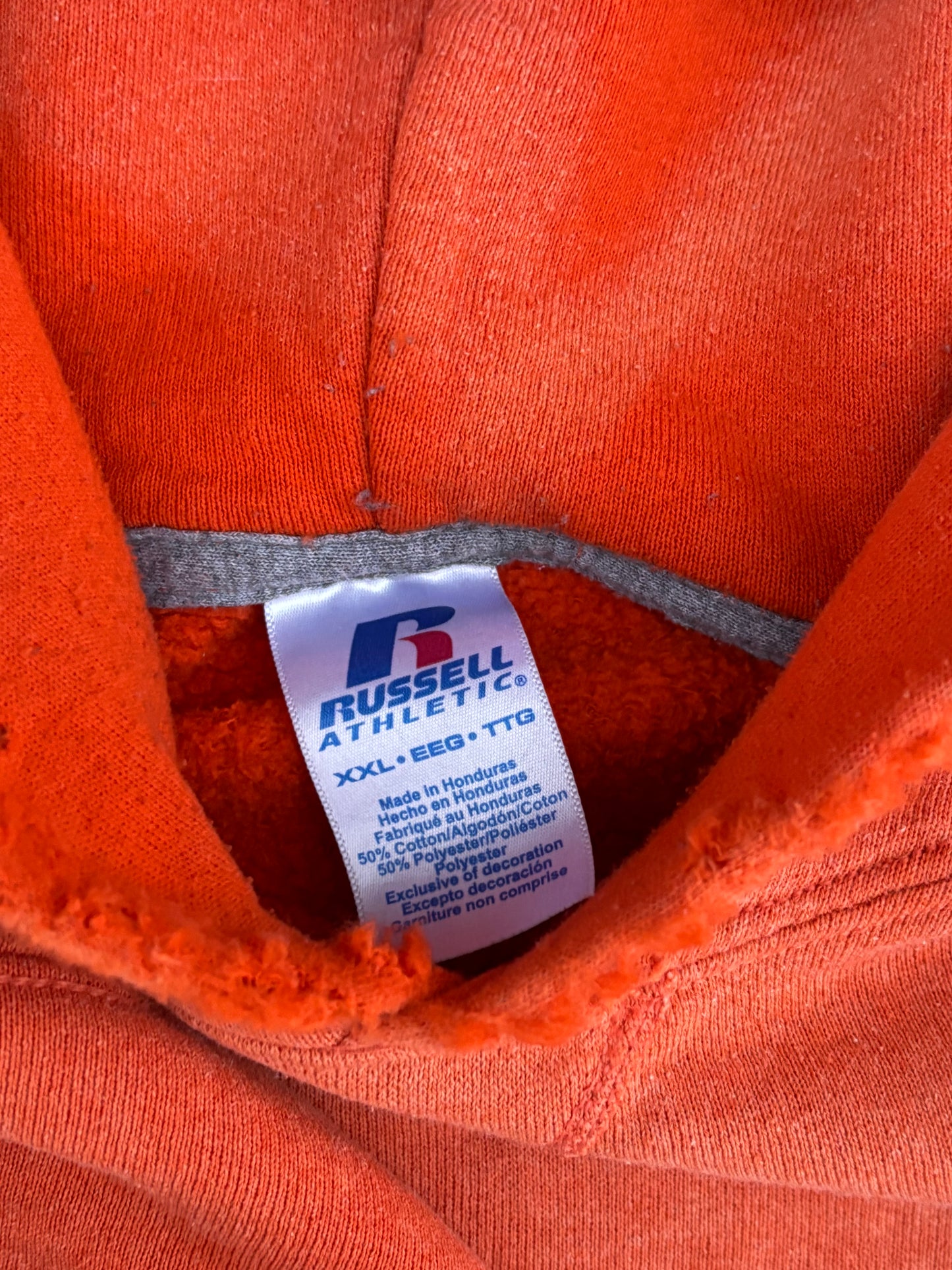 Unified Big Logo Vintage Wash Hoodie - Orange