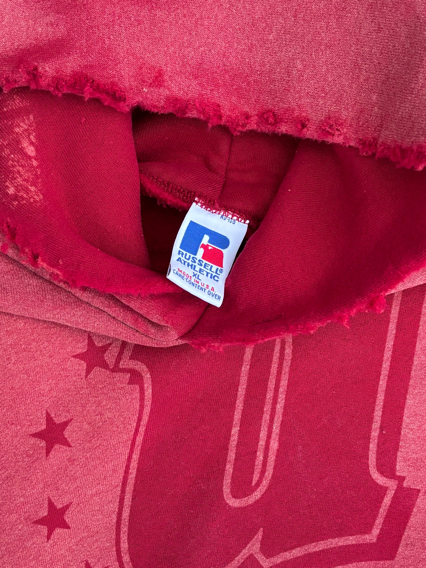 Unified Big Logo Vintage Wash Sweater - Red