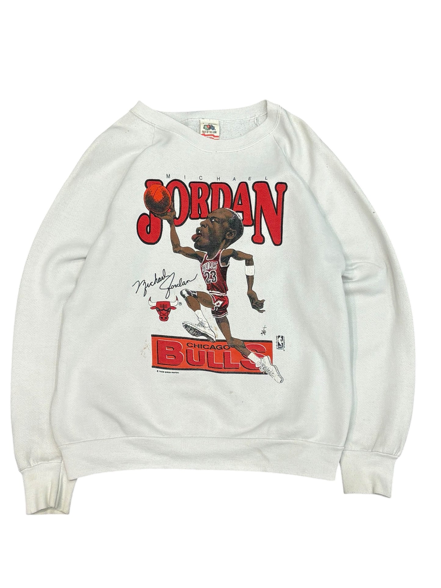 Vintage Michael Jordan Chicago Bulls Bubblehead Sweater