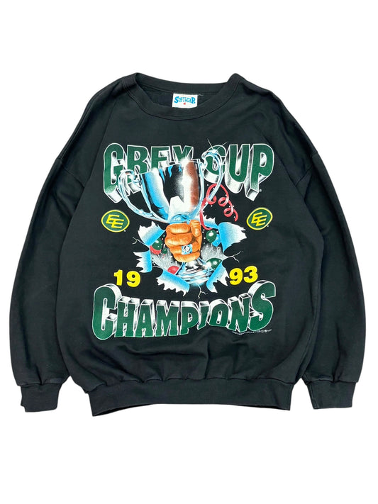 Vintage 1993 Grey Cup Champions Edmonton Eskimos Sweater