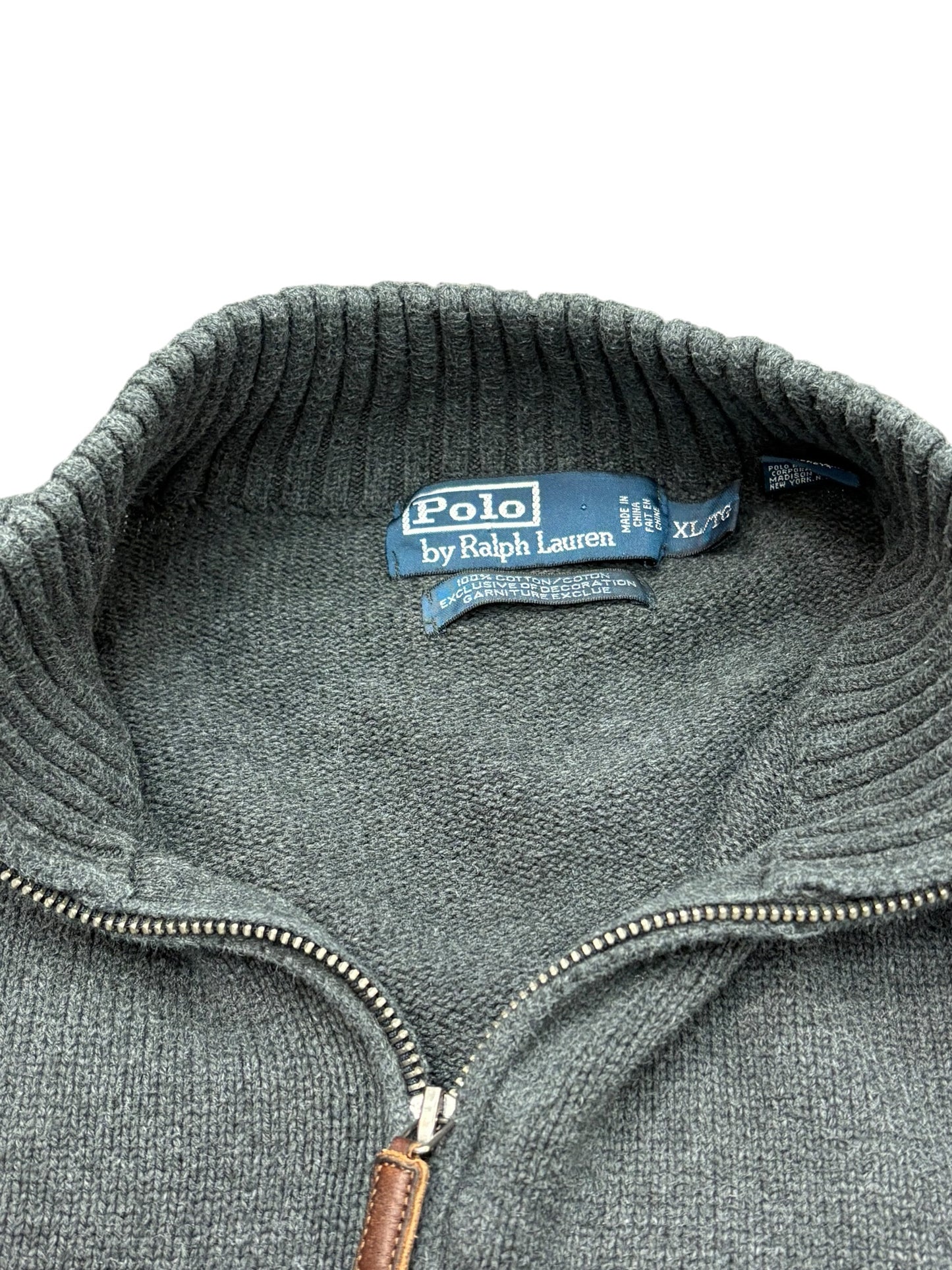 Vintage Ralph Lauren Half- Zip Knit Sweater