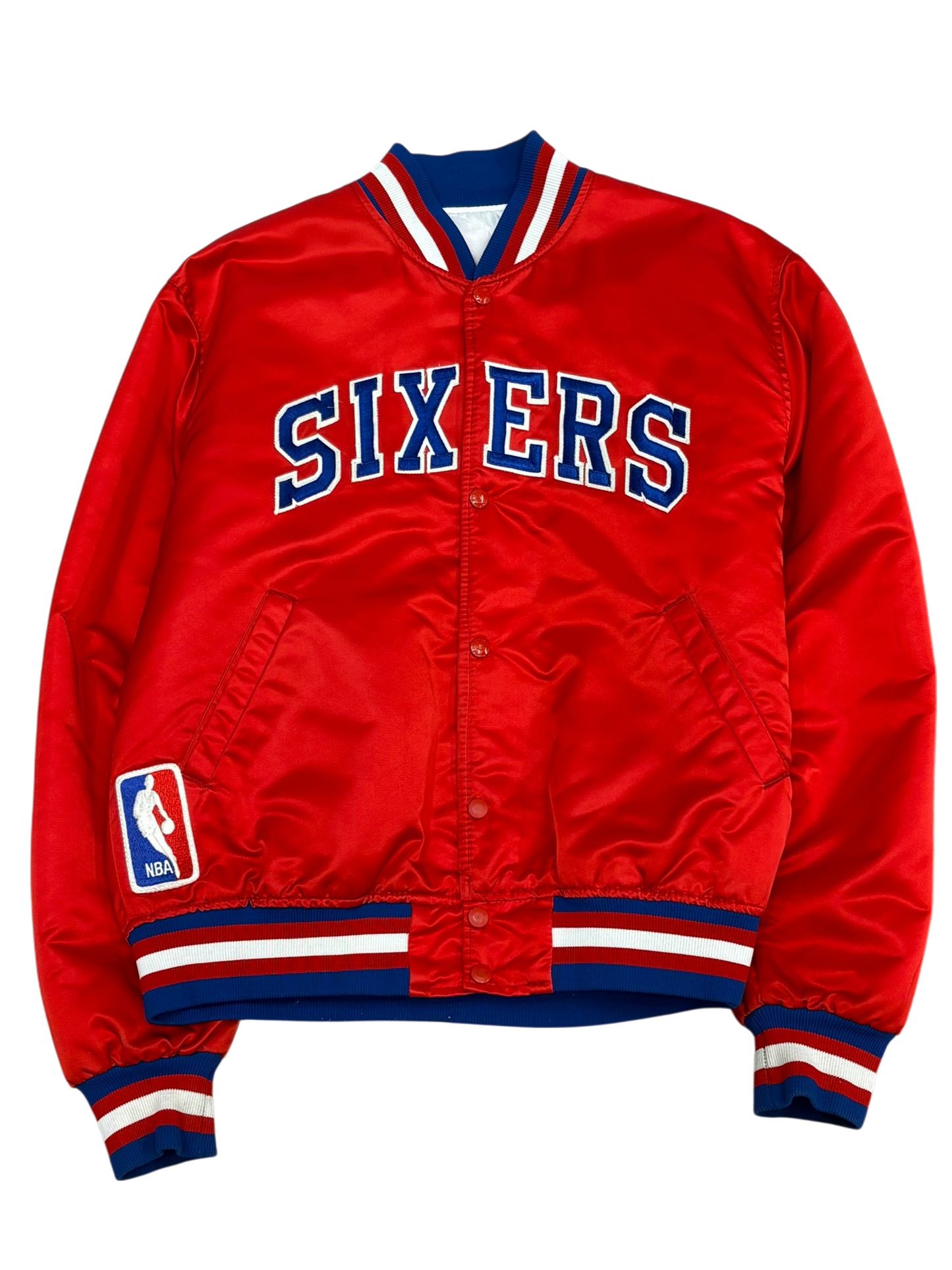 Vintage Red Sixers Red Bomber Jacket