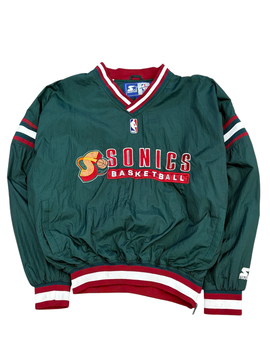 Vintage NBA Seattle Sonics Nylon Pullover Windbreaker
