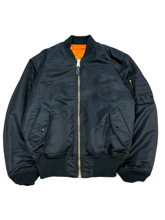 Vintage Black Bomber Jacket