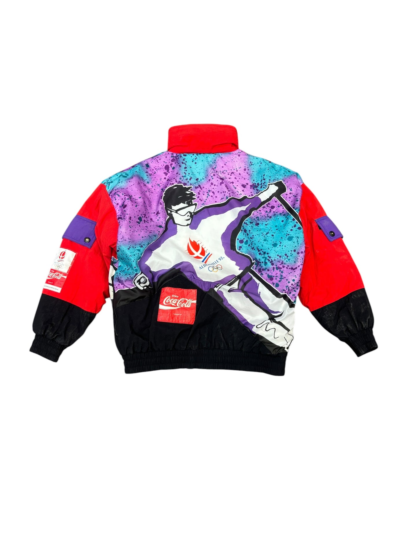 Vintage Coca Cola "Albertville" 1992 Olympics Jacket
