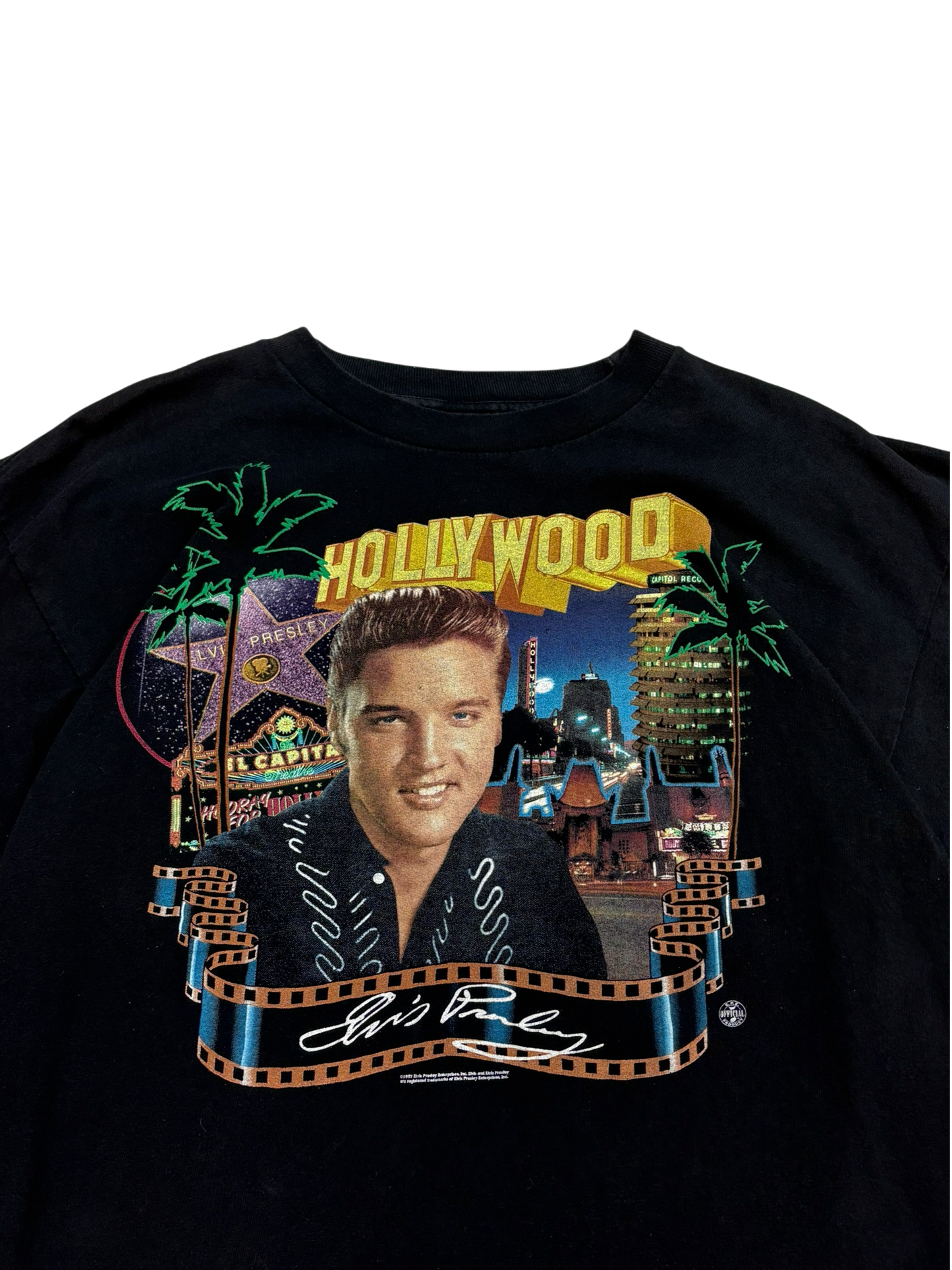 Vintage Elvis Presley Black Tee
