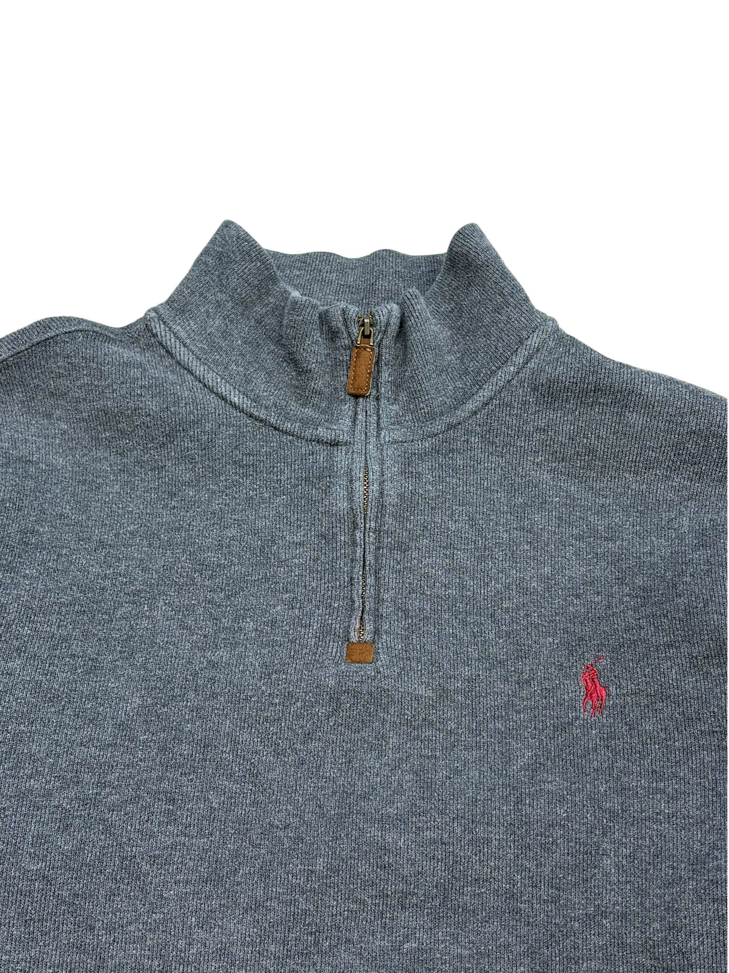 Vintage Ralph Lauren Gray Quarter Zip Sweater