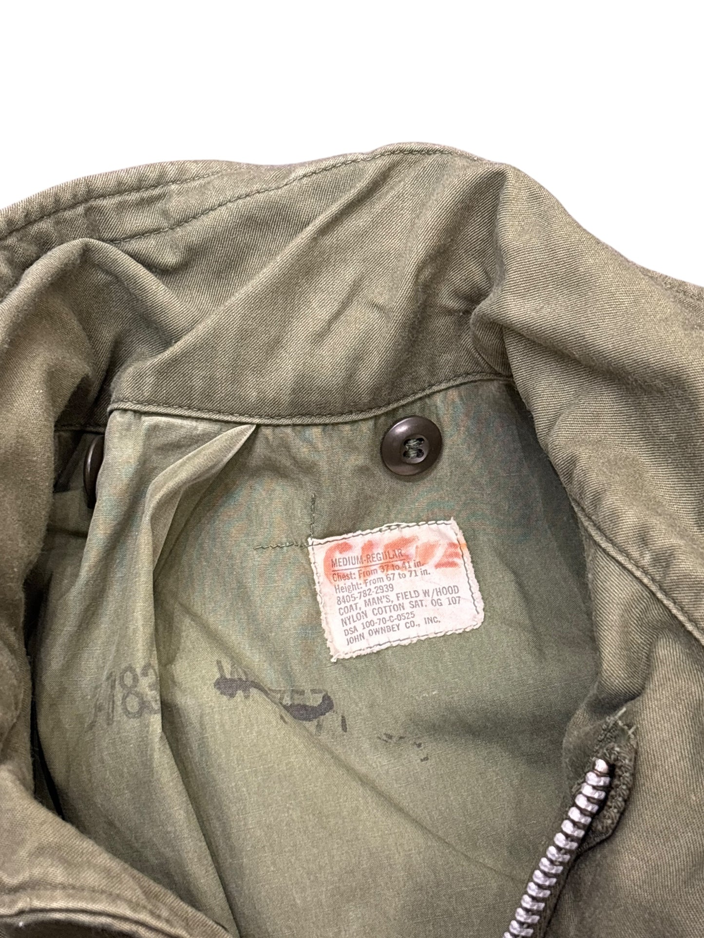 Vintage Military Overcoat Jacket