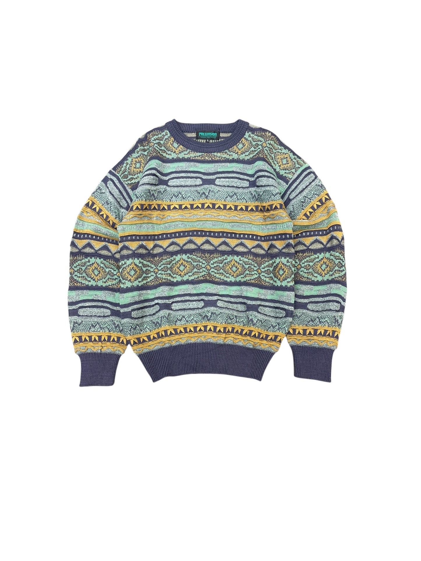 Vintage "Pre&Vision" 3d Knit Sweater