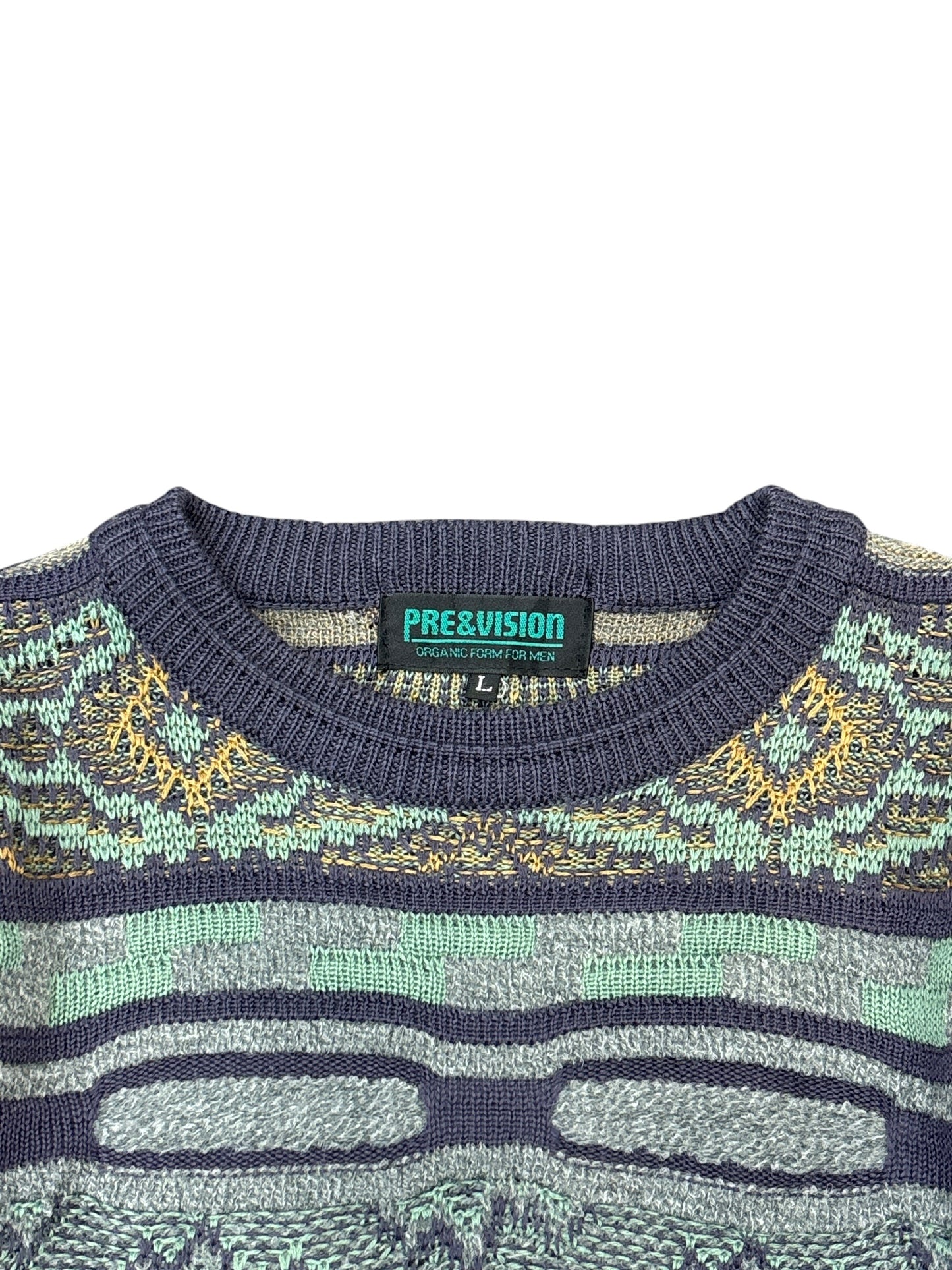 Vintage "Pre&Vision" 3d Knit Sweater