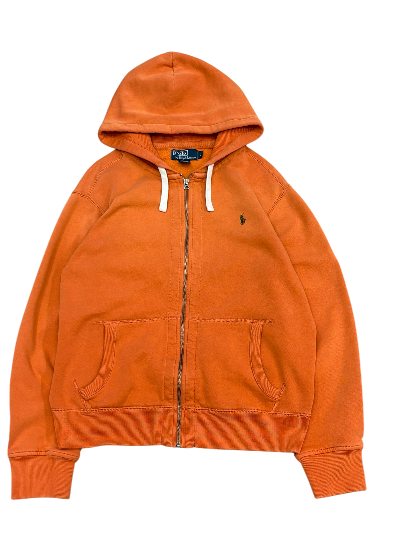 Vintage Ralph Lauren Orange Zip Hoodie