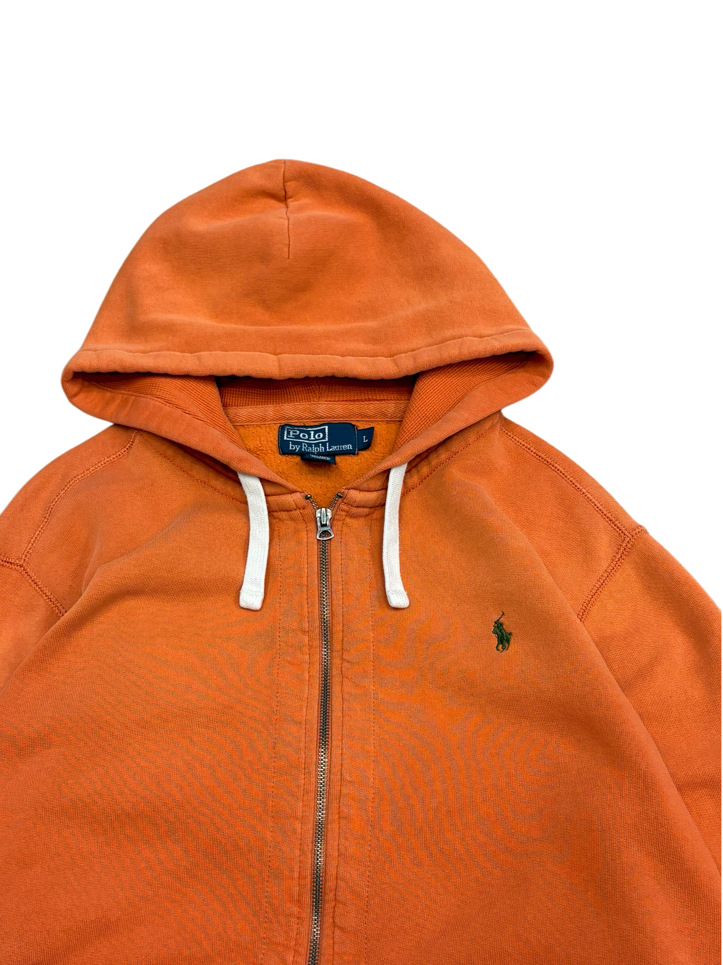 Vintage Ralph Lauren Orange Zip Hoodie