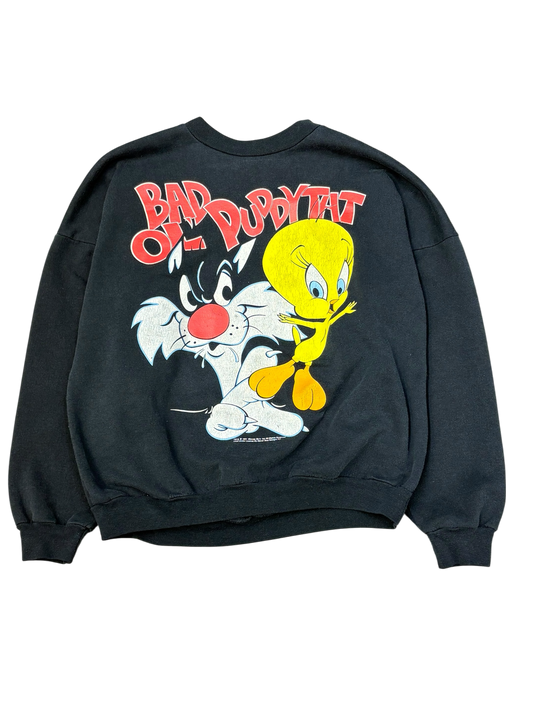 Vintage Looney Tunes "BAD OL PUDDY TAT" Sylvester and Tweety Sweater