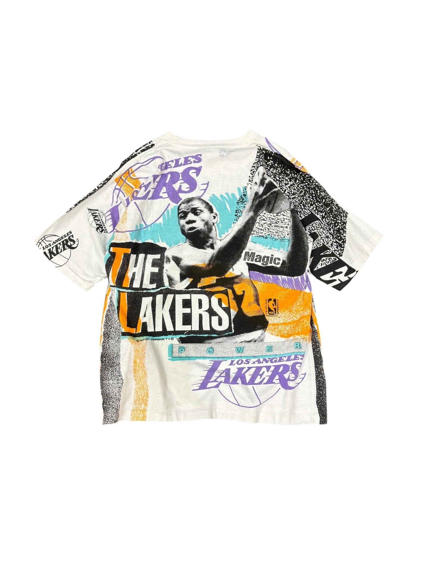 Vintage Magic Johnson LA Lakers AOP Tee