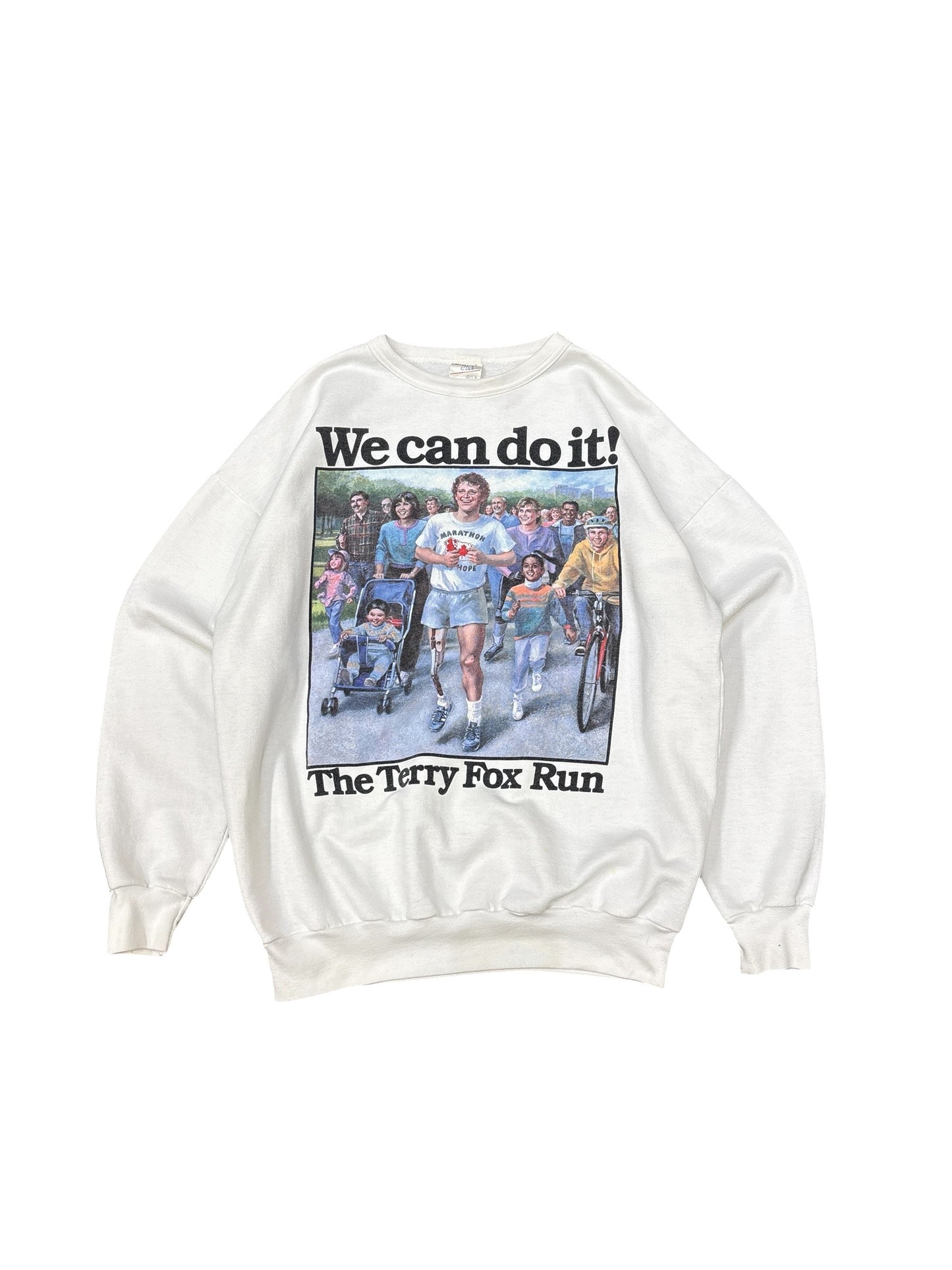 Vintage Terry Fox "We Can Do It" Sweater