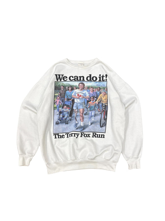 Vintage Terry Fox "We Can Do It" Sweater