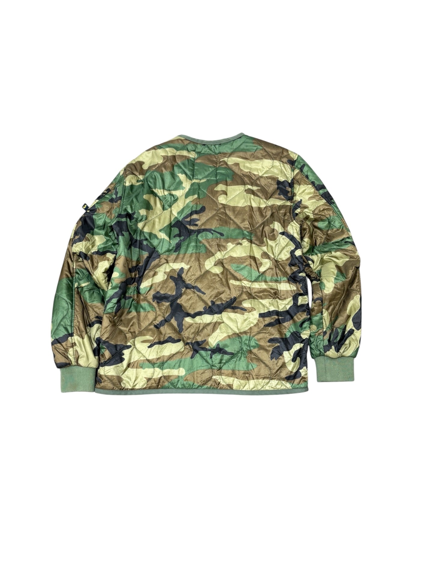 Vintage Alpha Industries Camo Bomber Jacket