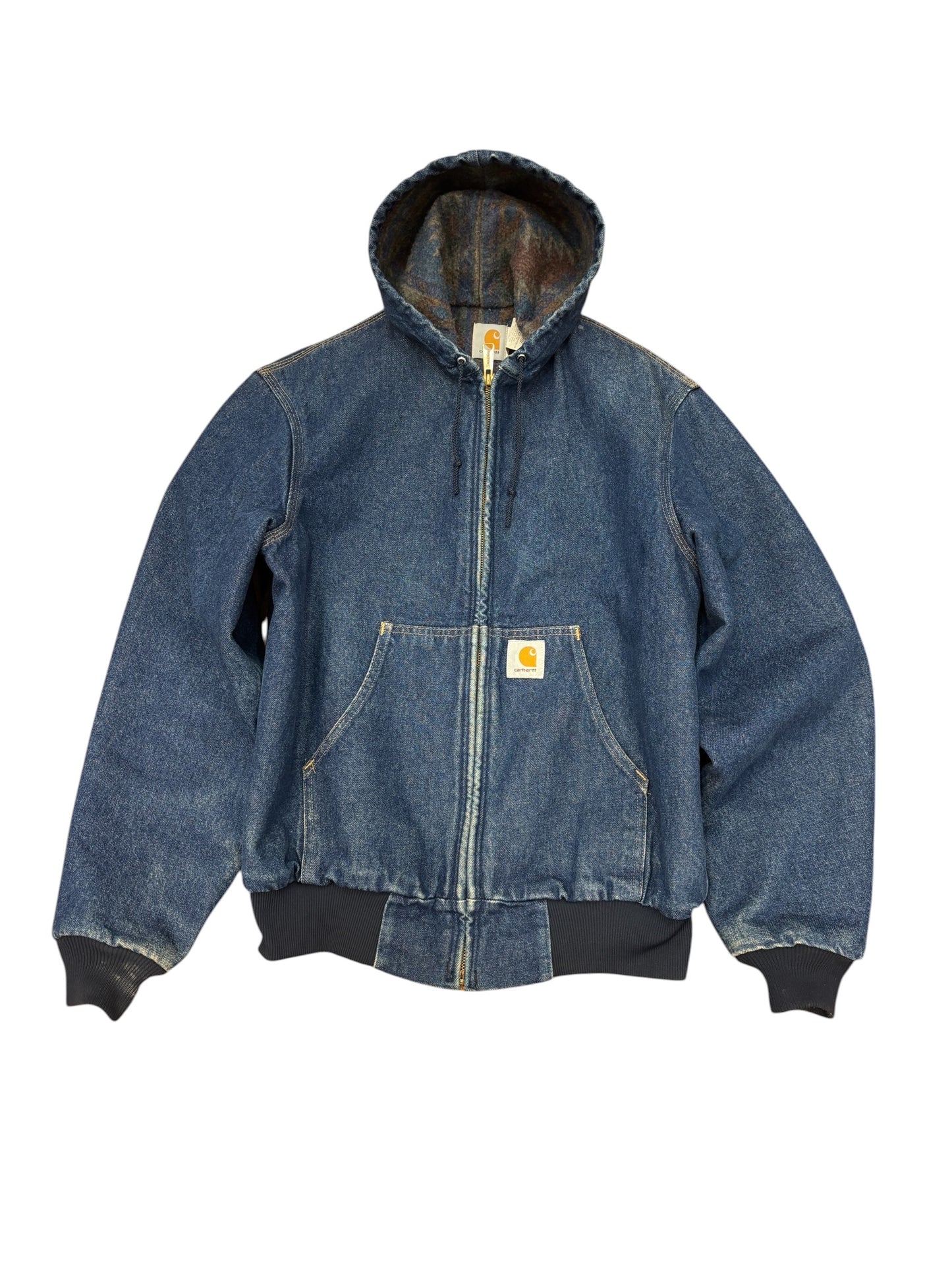 Vintage Hooded Carhartt Denim Jacket
