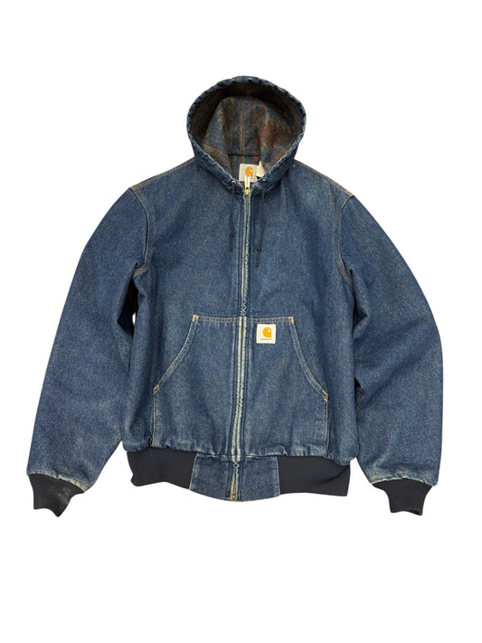Vintage Hooded Carhartt Denim Jacket