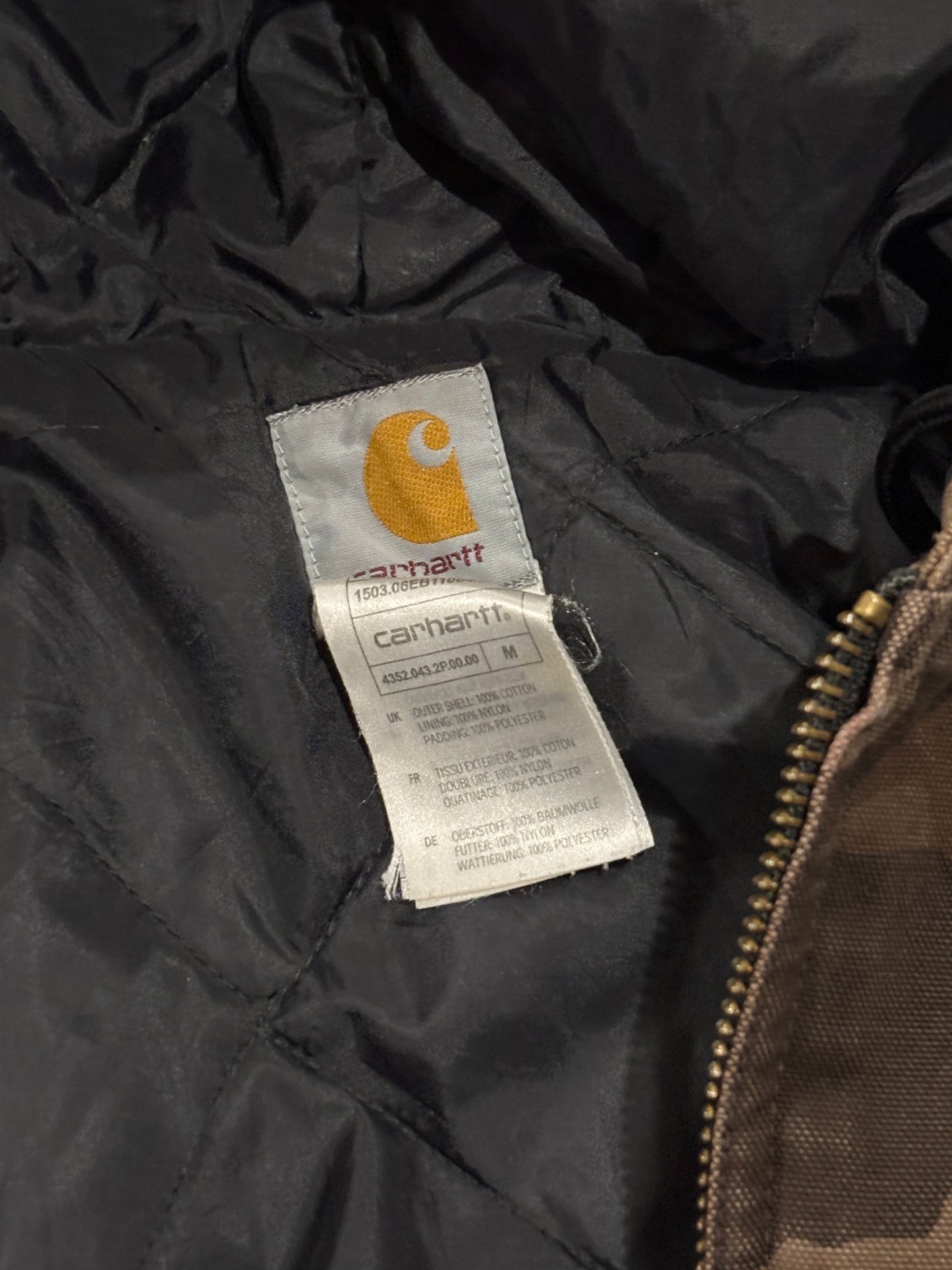 Vintage Hooded Carhartt Jacket Camo