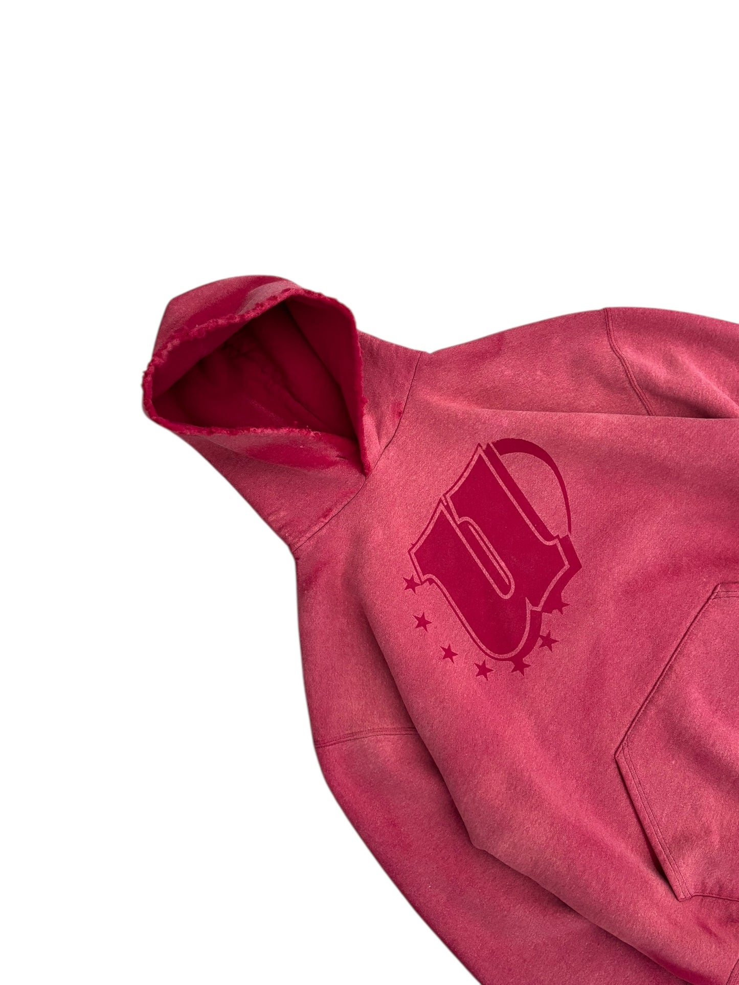 Unified Big Logo Vintage Wash Sweater - Red