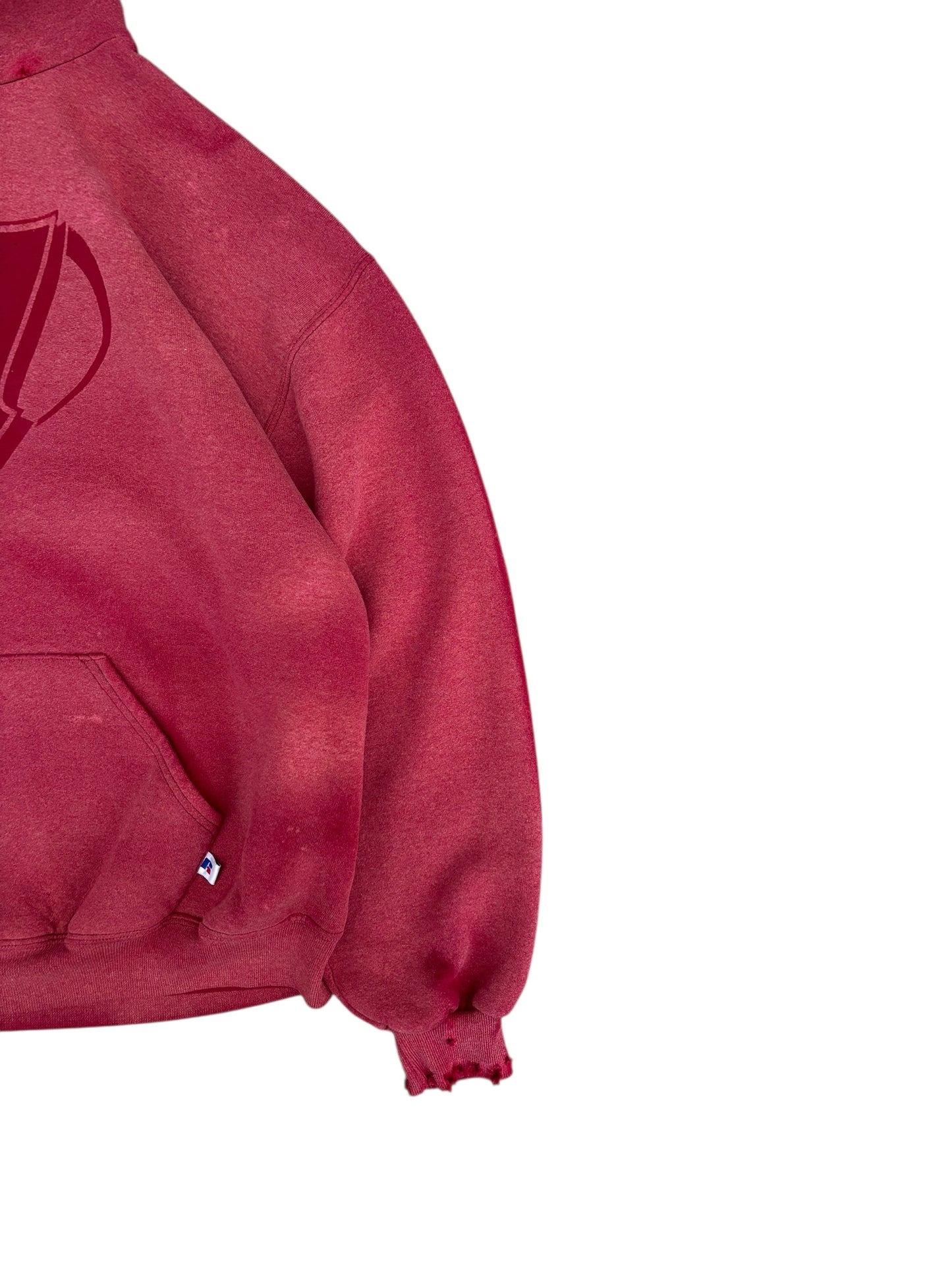 Unified Big Logo Vintage Wash Sweater - Red