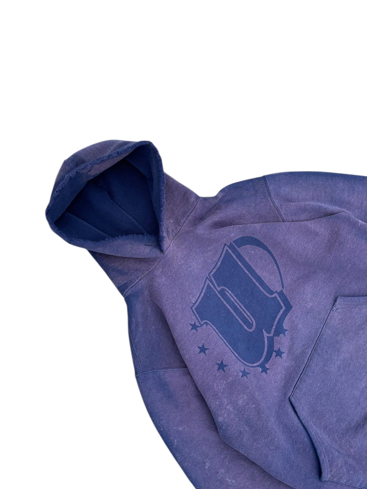 Unified Big Logo Vintage Wash Hoodie - Purple