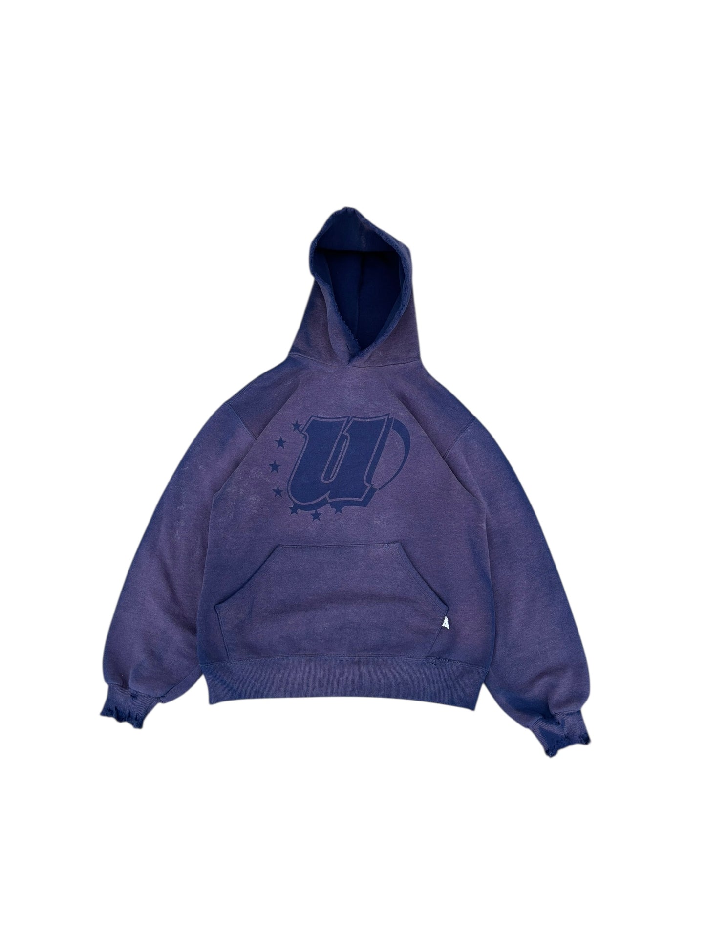 Unified Big Logo Vintage Wash Hoodie - Purple