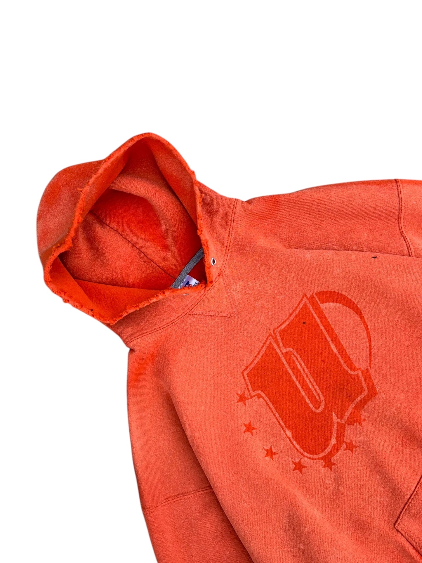 Unified Big Logo Vintage Wash Hoodie - Orange