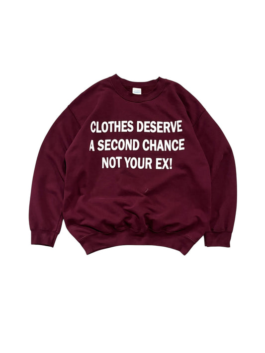 Clothes Deserve A Second Chance Not Your Ex Sweater - Light Purple